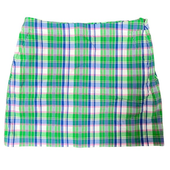 Ralph Lauren Golf Dresses & Skirts - Ralph Lauren Polo Golf Womens Plaid Skort Size 12 Green Pink Preppy Tennis